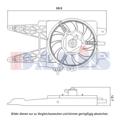 AKS DASIS Ventilaator,mootorijahutus 088068N